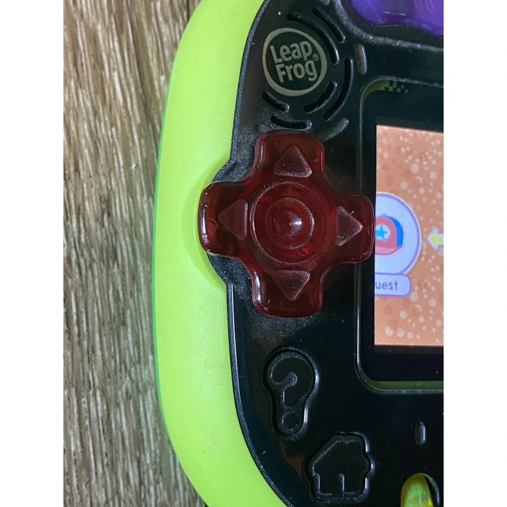 LeapFrog RockIt Twist Handheld Learning Game System - Green Used Works 100%